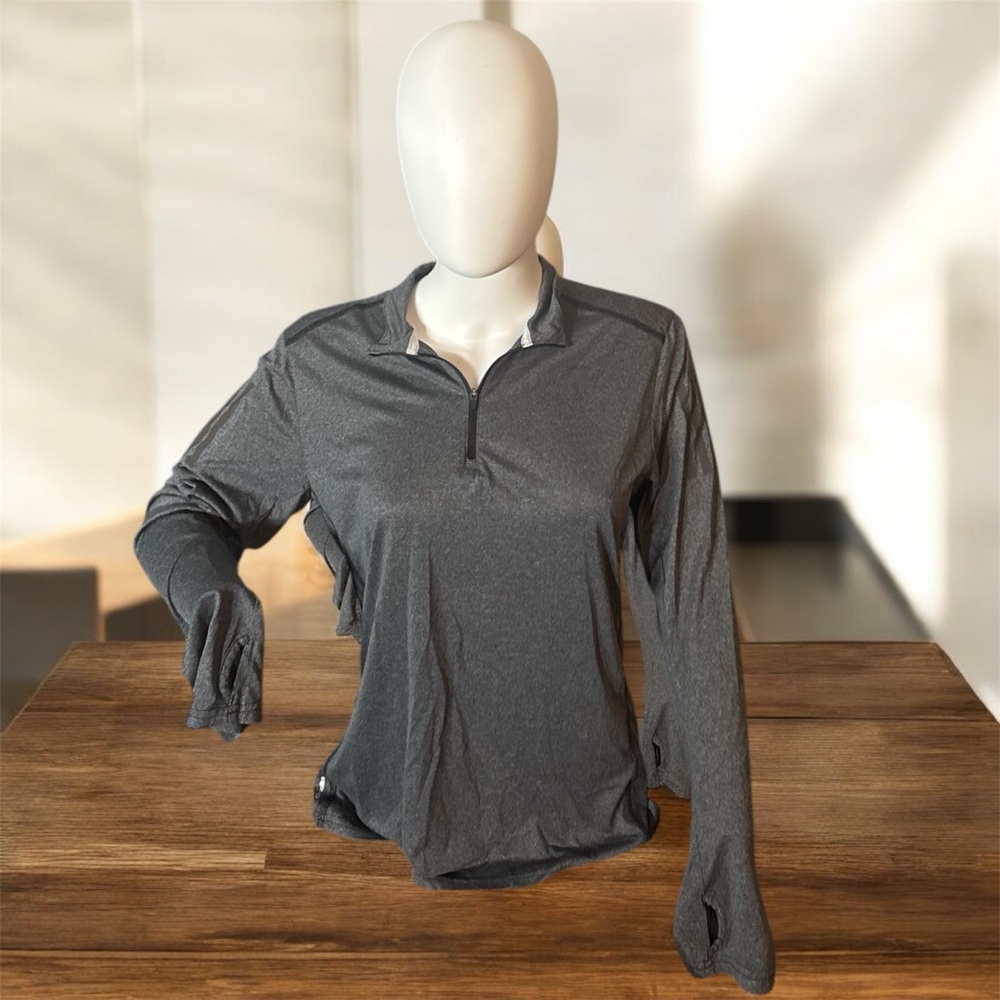 adidas Women's Charcoal Long Sleeve Tee